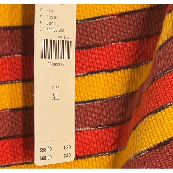 Anthropologie Ribbed Racer Tank NWT SZ XL - Picture 12 of 16